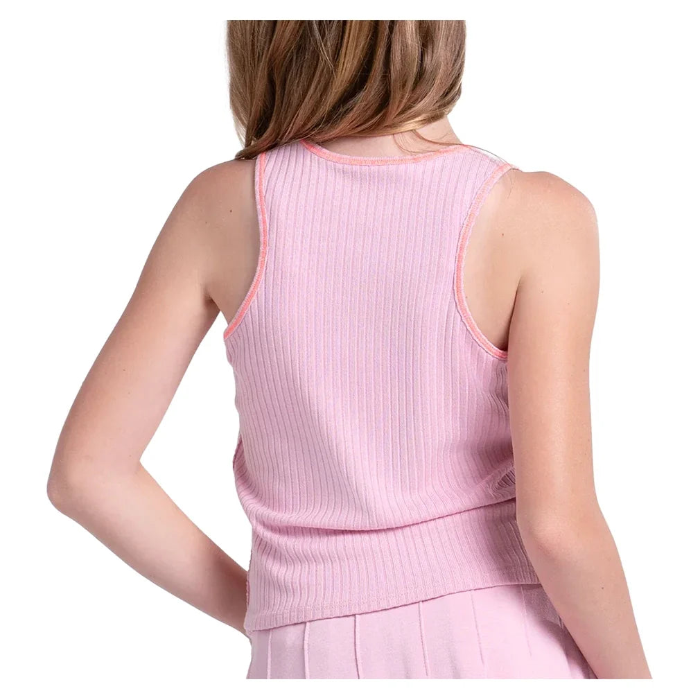 Girls' Chill Play Tennis Tank Paris Pink,Apparel,Lucky In Love,,,Tennis Express,T323-679U26-2