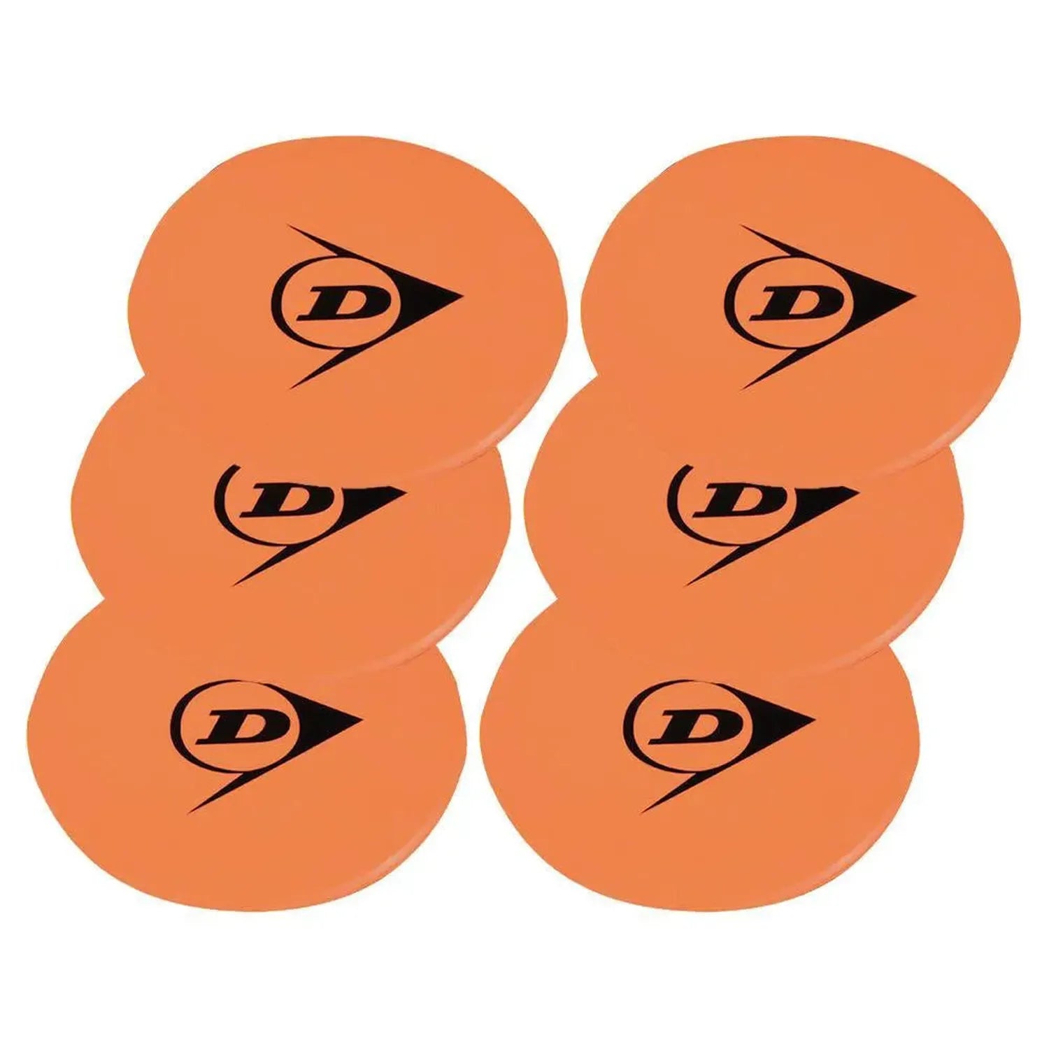 On-Court Tennis Spot Targets 6 Pack Orange-Training Equipment-Dunlop-T622205-1-Tennis Express