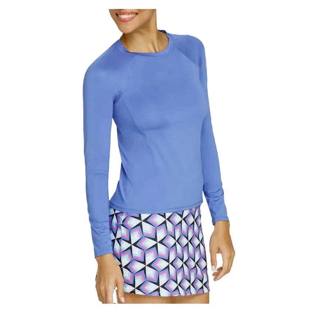 Women's Fontana Long Sleeve Tennis Raglan Periwinkle-Apparel-Tail-TB3154-5918S25-2-Tennis Express