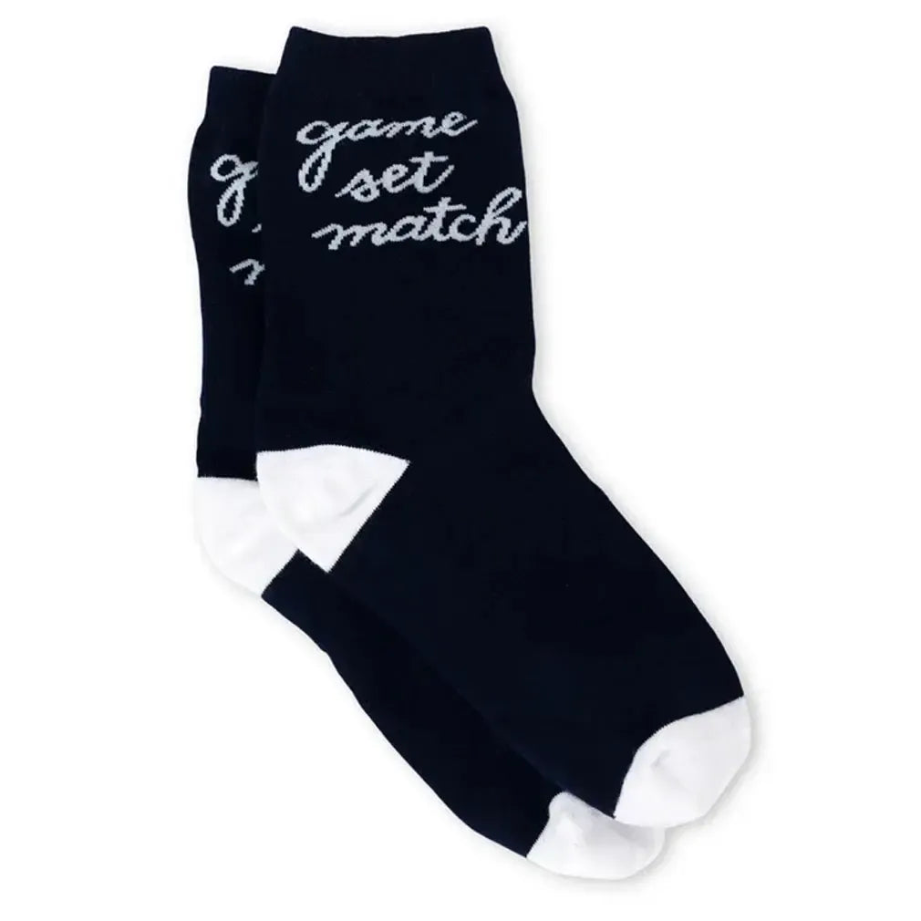 Women's Tennis Crew Socks-Socks-Ame and Lulu-TCS-S25-GSM-Tennis Express