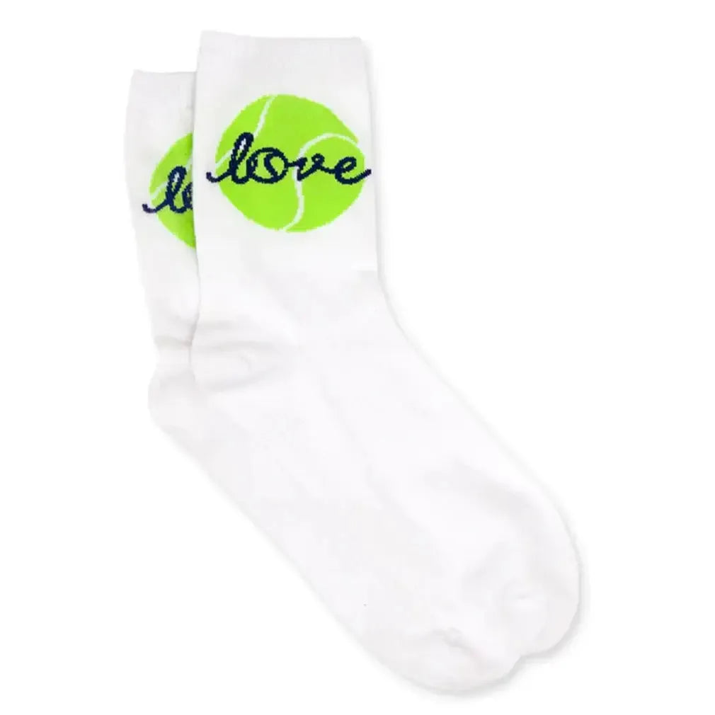 Women's Tennis Crew Socks-Socks-Ame and Lulu-TCS-S25-TL-Tennis Express