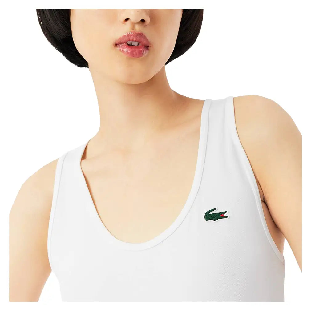 Women's Essentials Sleeveless Tennis Tank-Apparel-Lacoste-TF0160-001-6-Tennis Express