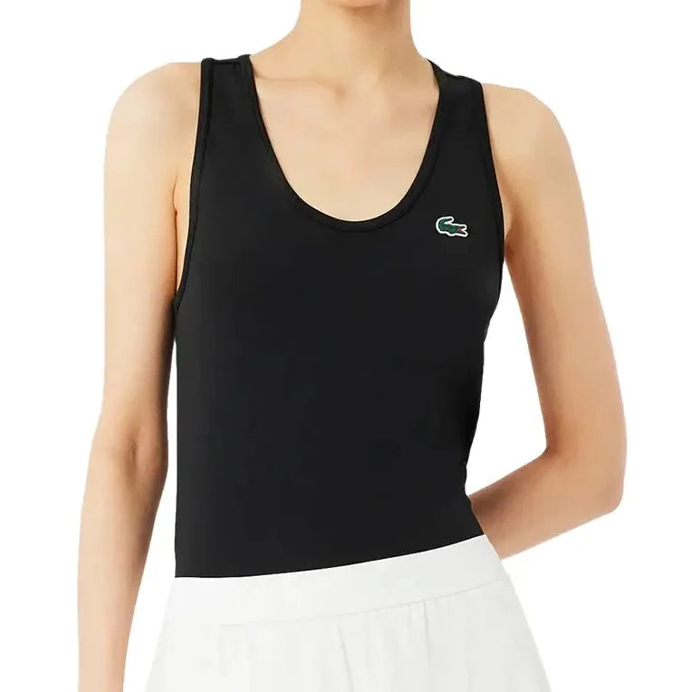 Women's Essentials Sleeveless Tennis Tank-Apparel-Lacoste-TF0160-031-3-Tennis Express