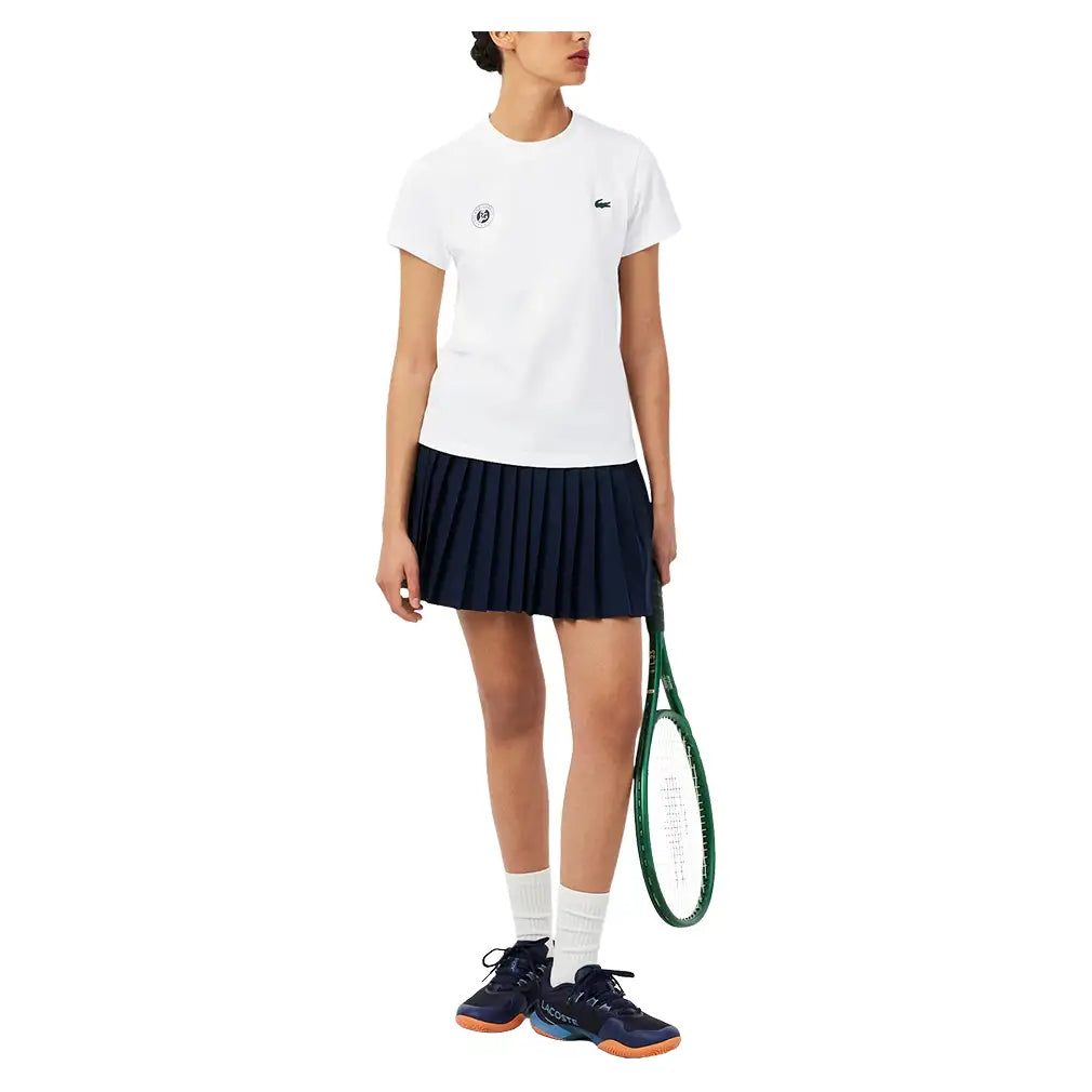 Women's Roland Garros Tennis T-Shirt,Apparel,Lacoste,,,Tennis Express,TF8310-001-5