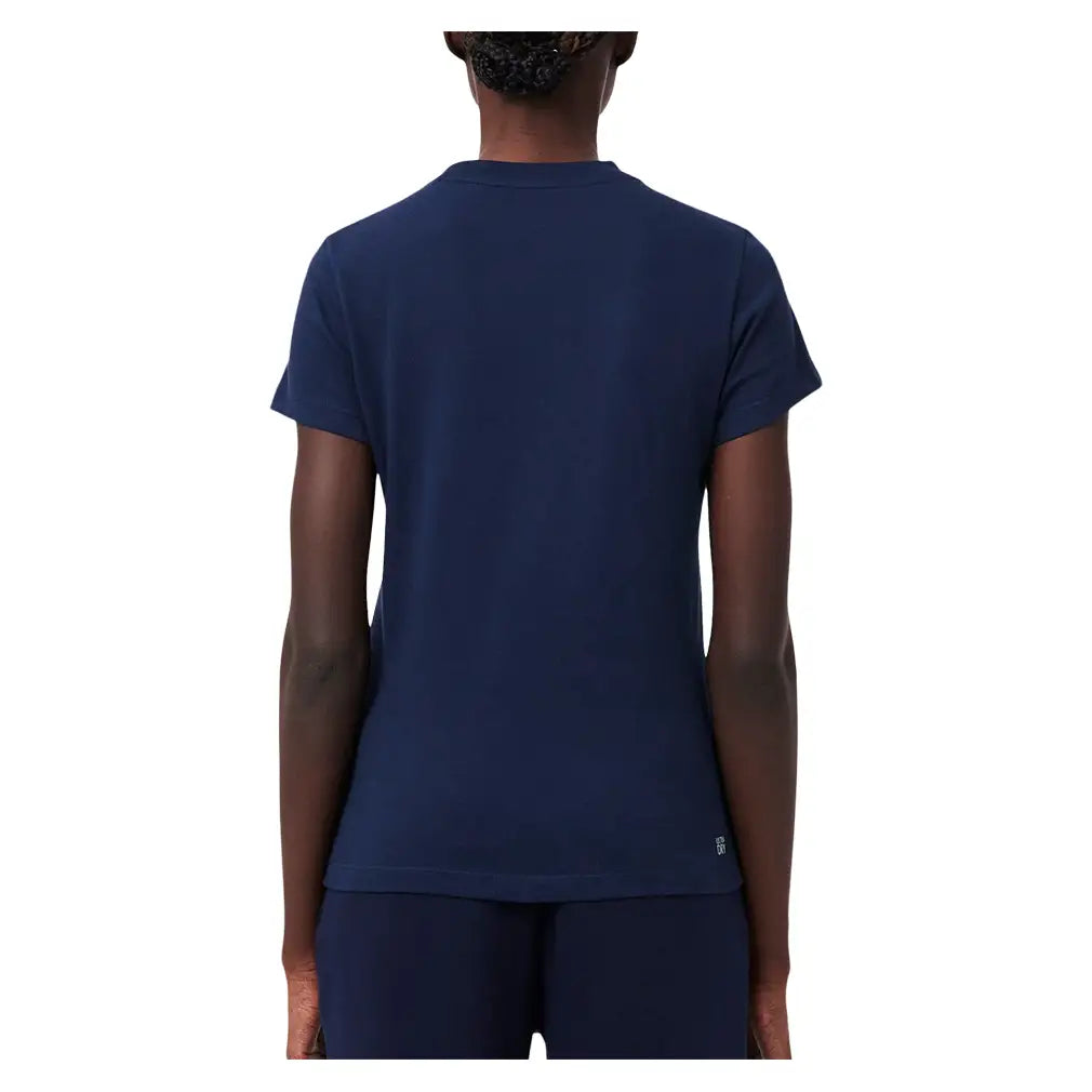 Women's Roland Garros Tennis T-Shirt,Apparel,Lacoste,,,Tennis Express,TF8310-166-4