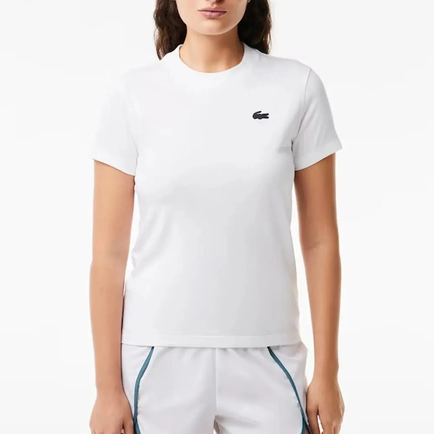 Women's Core Performance Tennis Tee-Apparel-Lacoste-TF9246-B-W1-Tennis Express