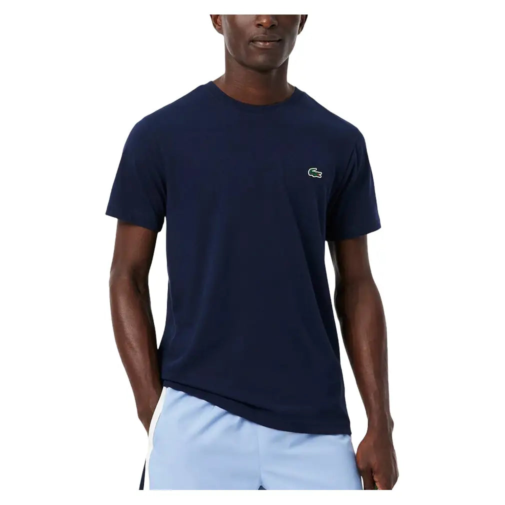 Men's Core Performance Poly/Cotton Seasonal Croco Tennis Tee-Apparel-Lacoste-TH0003-525-3-Tennis Express