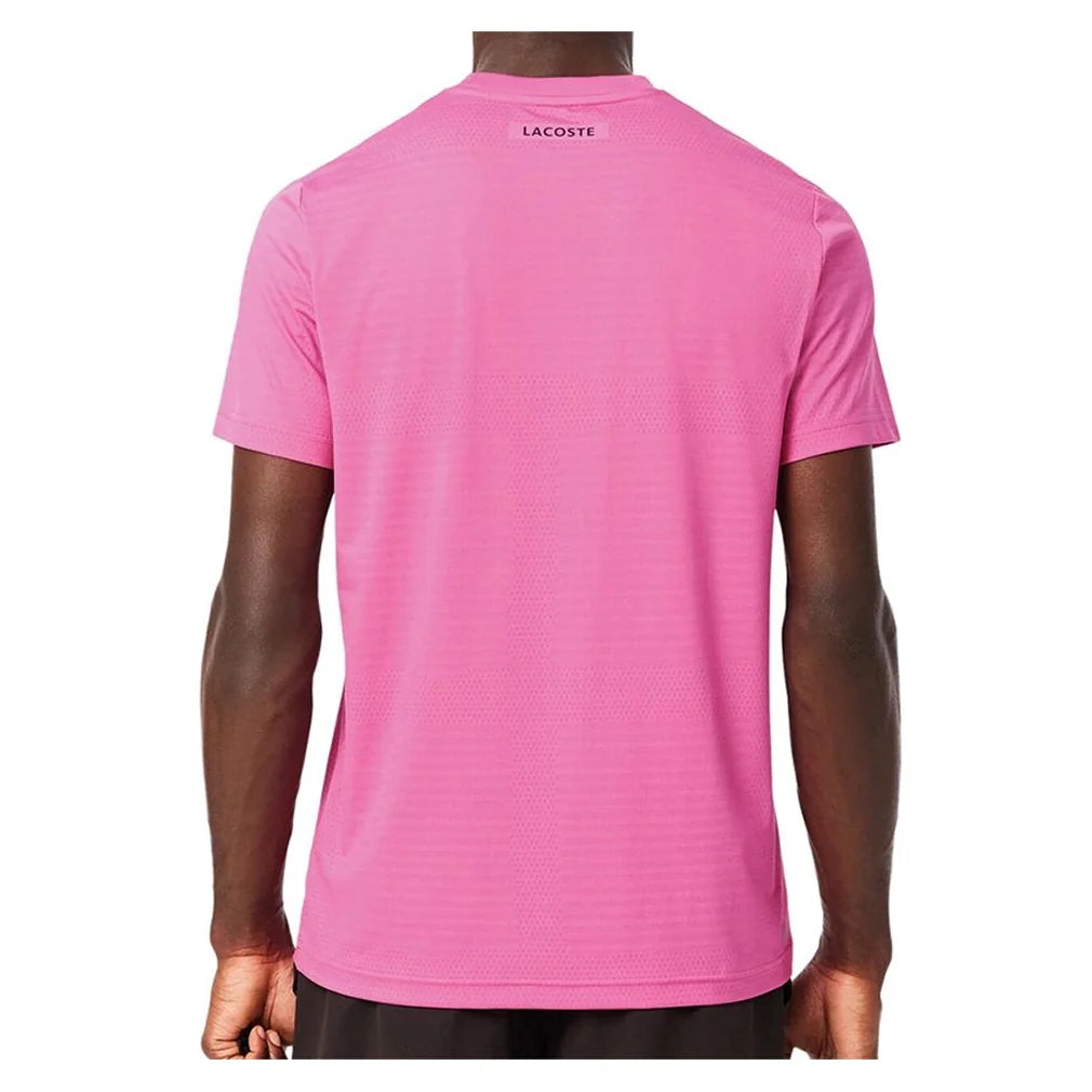 Men's Players Tennis T-Shirt-Apparel-Lacoste-TH0004-S26-GLH-Tennis Express