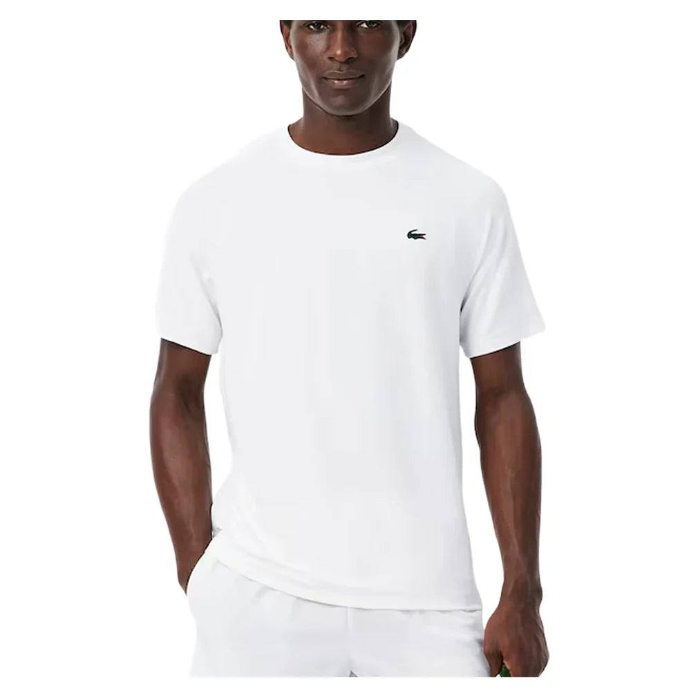 Men's Essentials Tennis Top-Apparel-Lacoste-TH0174-001-Tennis Express