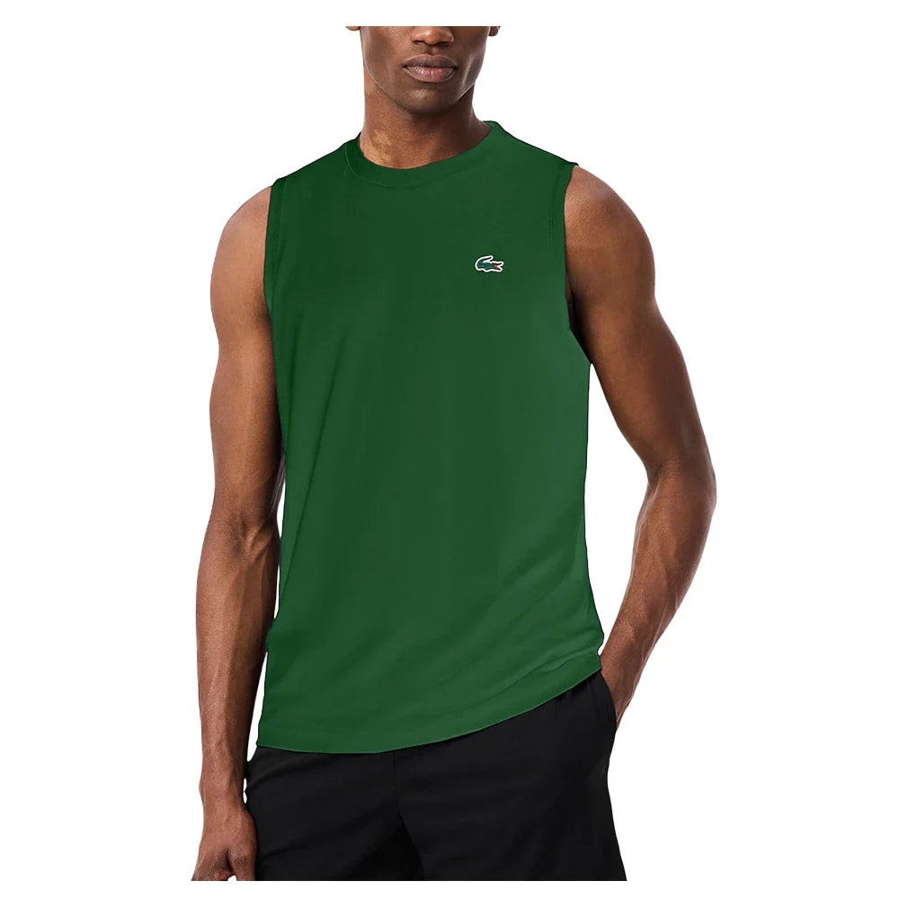 Men's Essentials Sleeveless Tennis Top-Apparel-Lacoste-TH0174-132_eba10717-b815-4ee3-a244-4dbad62924df-Tennis Express