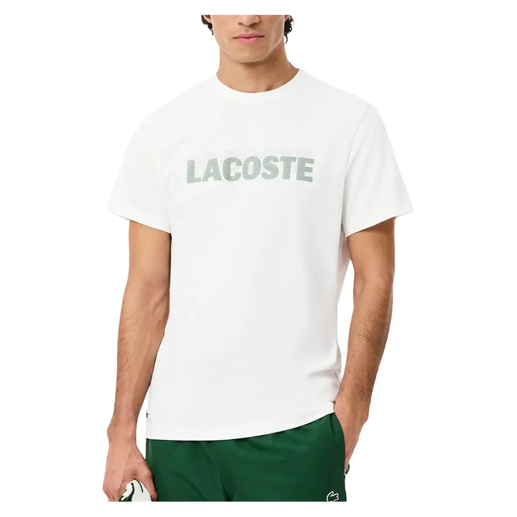 Men's Core Performance Poly/Cotton Seasonal Tennis Tee-Apparel-Lacoste-TH0217-737-3-Tennis Express