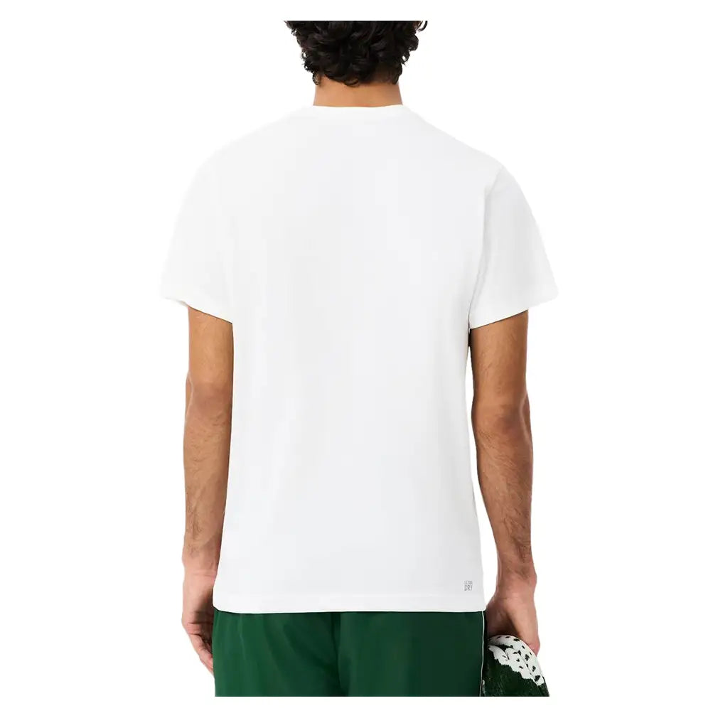 Men's Core Performance Poly/Cotton Seasonal Tennis Tee-Apparel-Lacoste-TH0217-737-4-Tennis Express
