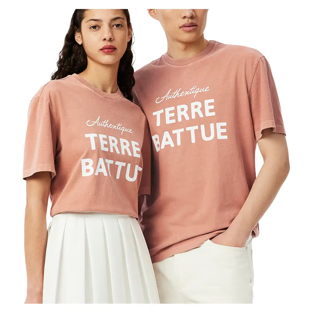 Men's Roland Garros Terre Battue Tennis T-Shirt,Apparel,Lacoste,,,Tennis Express,TH0356-G8I-3