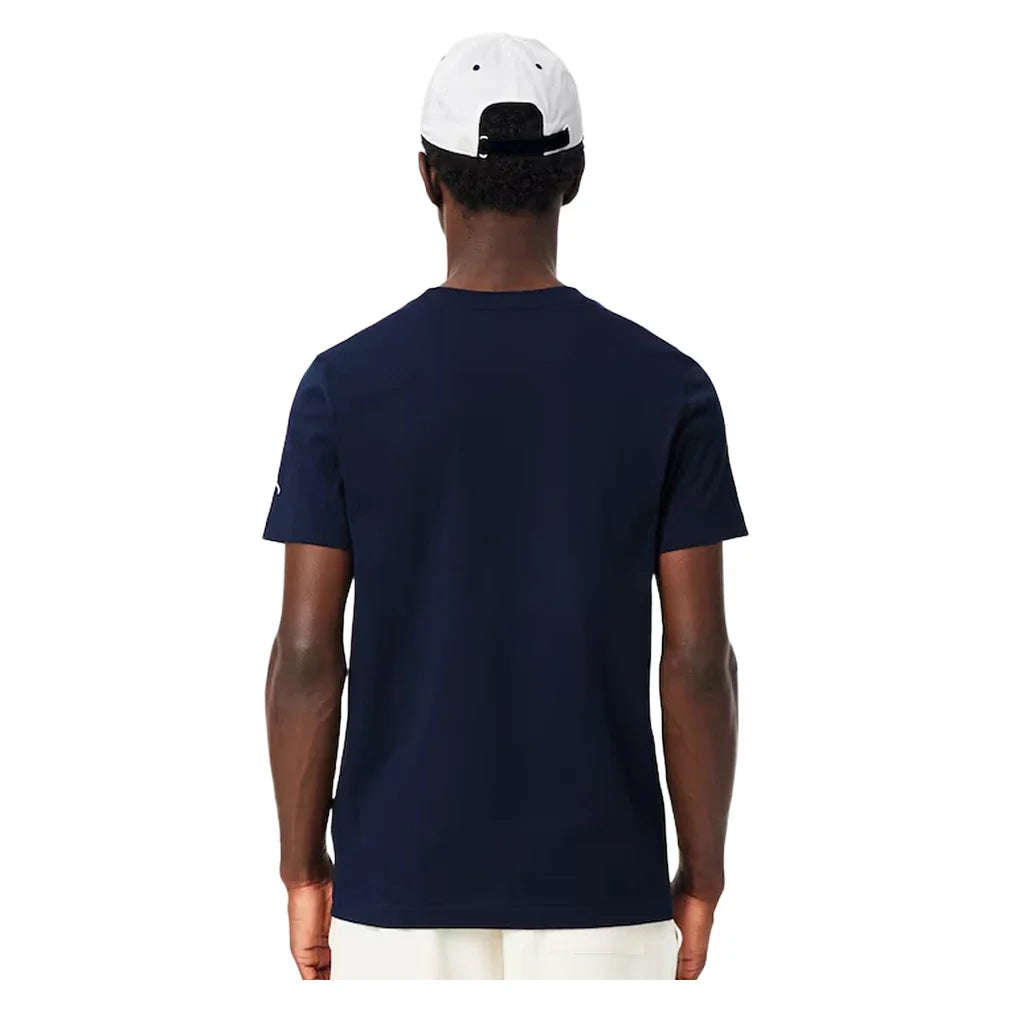 Men's Novak Djokovic Fan Tennis Pack Navy Blue and White-Apparel-Lacoste-TH1044-525-2-Tennis Express