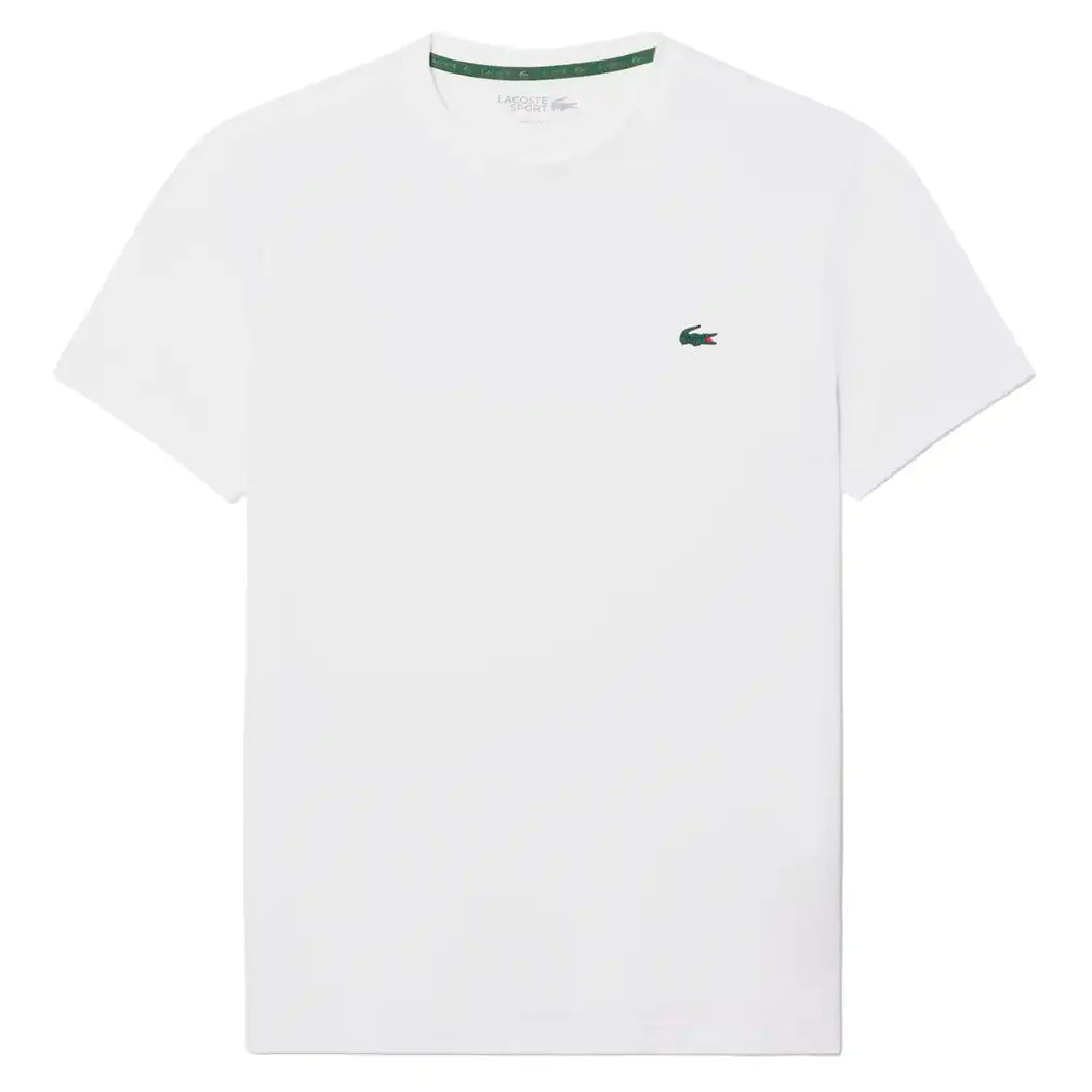 Men's Core Performance Tennis Training Graphic Tee,Apparel,Lacoste,1TB White/Rill,S,Tennis Express,TH6655-F26-1TB-1_1325eb12-3ba0-4437-b582-8f9641dc7d87