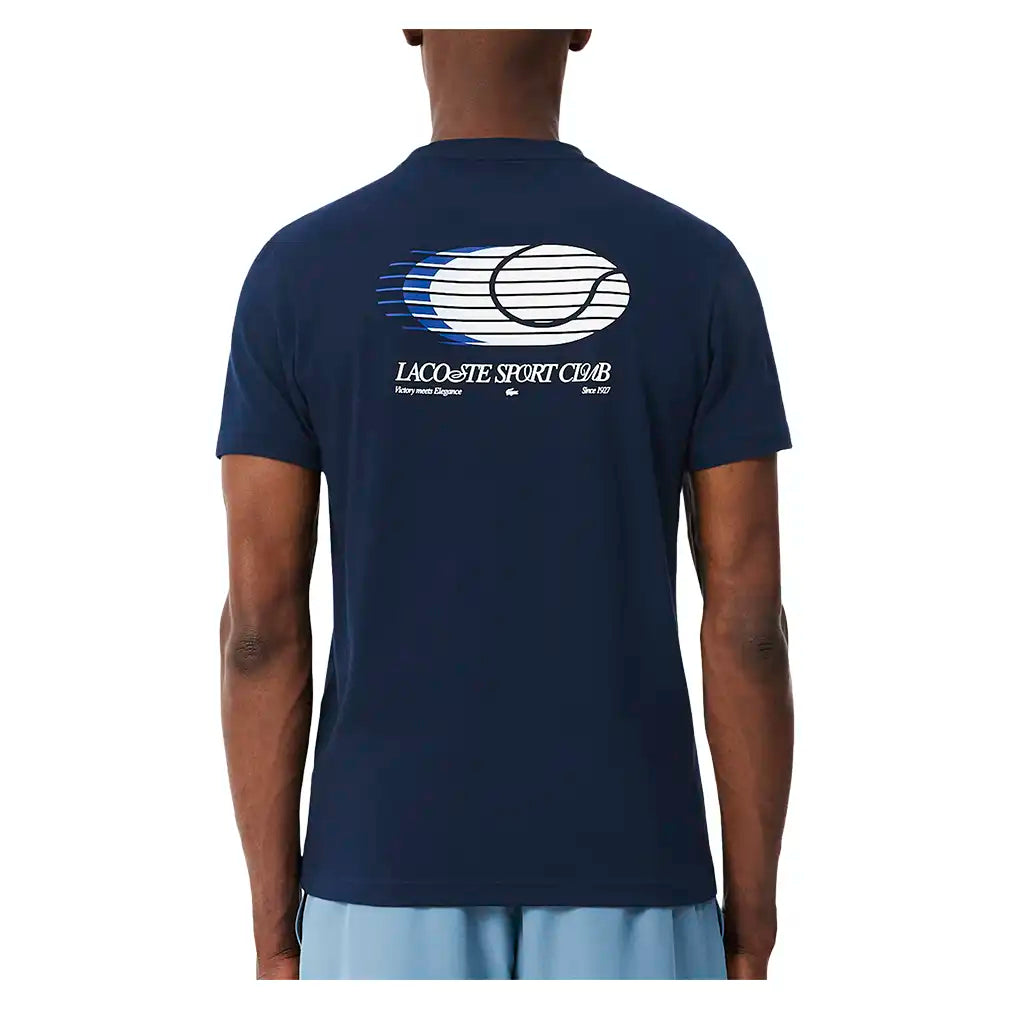 Men's Core Performance Tennis Training Graphic Tee,Apparel,Lacoste,,,Tennis Express,TH6655-F26-525-4