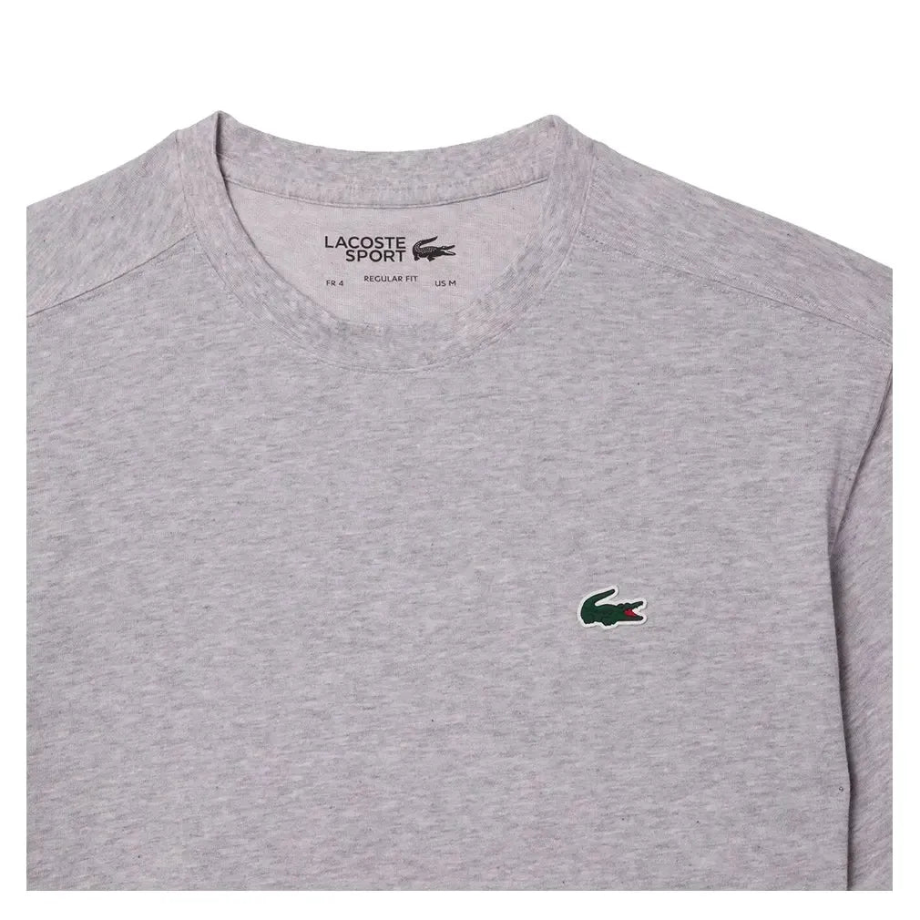 Men's Core Poly/Cotton Classic Tennis Top Silver Grey Chine-Apparel-Lacoste-TH7618-CCAB-6-Tennis Express