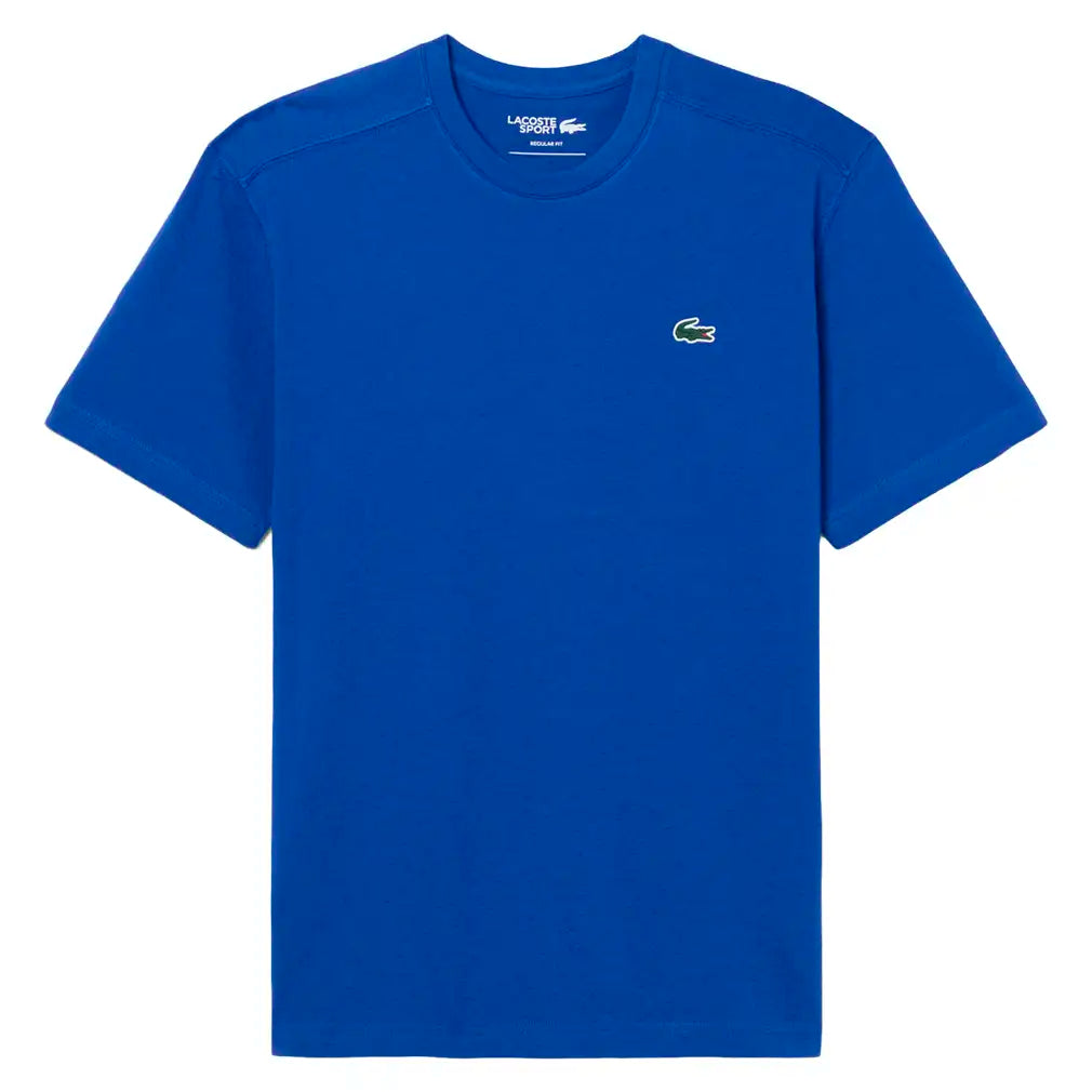 Men's Core Performance Tennis Training Tee,Apparel,Lacoste,JQ0 Cobalt,S,Tennis Express,TH7618-F26-JQ0-1