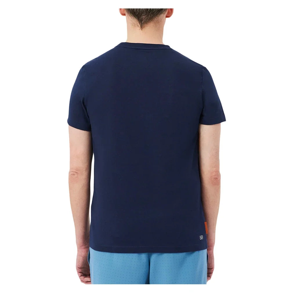 Men's Roland Garros Classic Tennis T-Shirt,Apparel,Lacoste,,,Tennis Express,TH8309-166-1