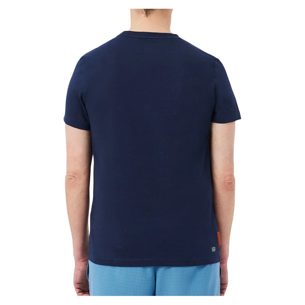 Men's Roland Garros Classic Tennis T-Shirt,Apparel,Lacoste,,,Tennis Express,TH8309-166-3