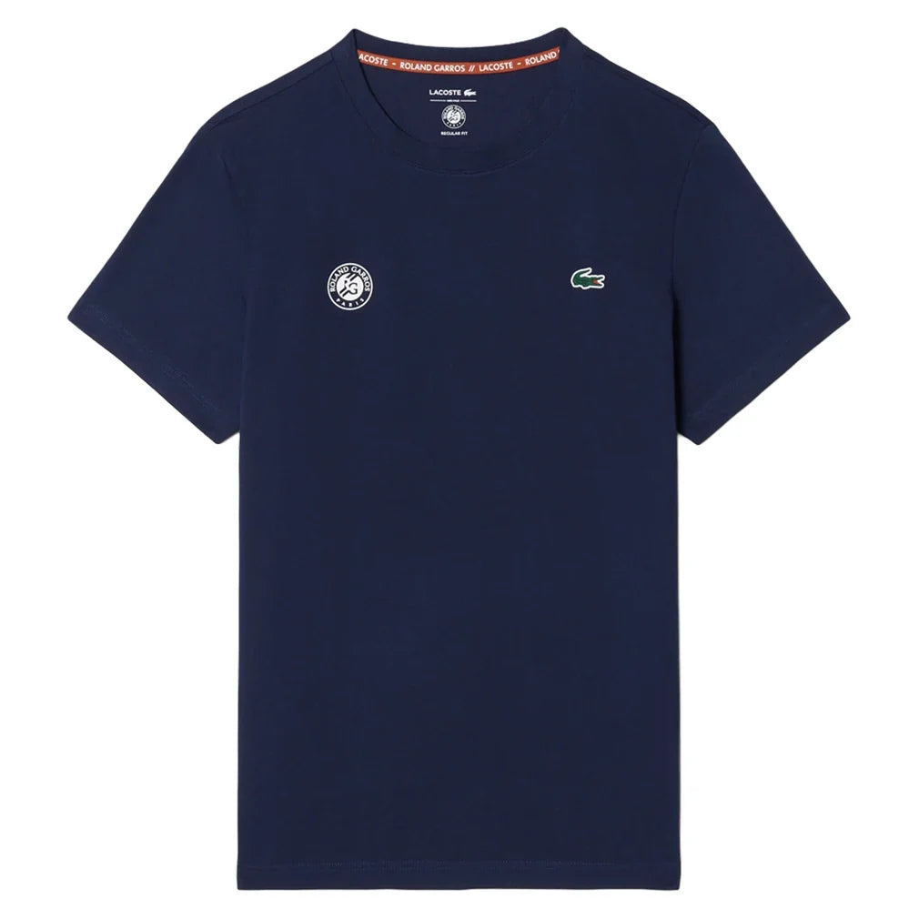 Men's Roland Garros Classic Tennis T-Shirt,Apparel,Lacoste,,,Tennis Express,TH8309-166-4