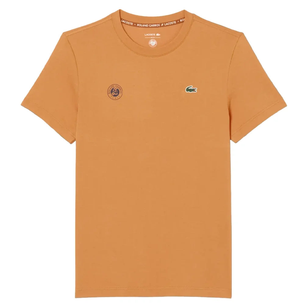 Men's Roland Garros Classic Tennis T-Shirt,Apparel,Lacoste,IY0 Blossom,S,Tennis Express,TH8309-YI0-x