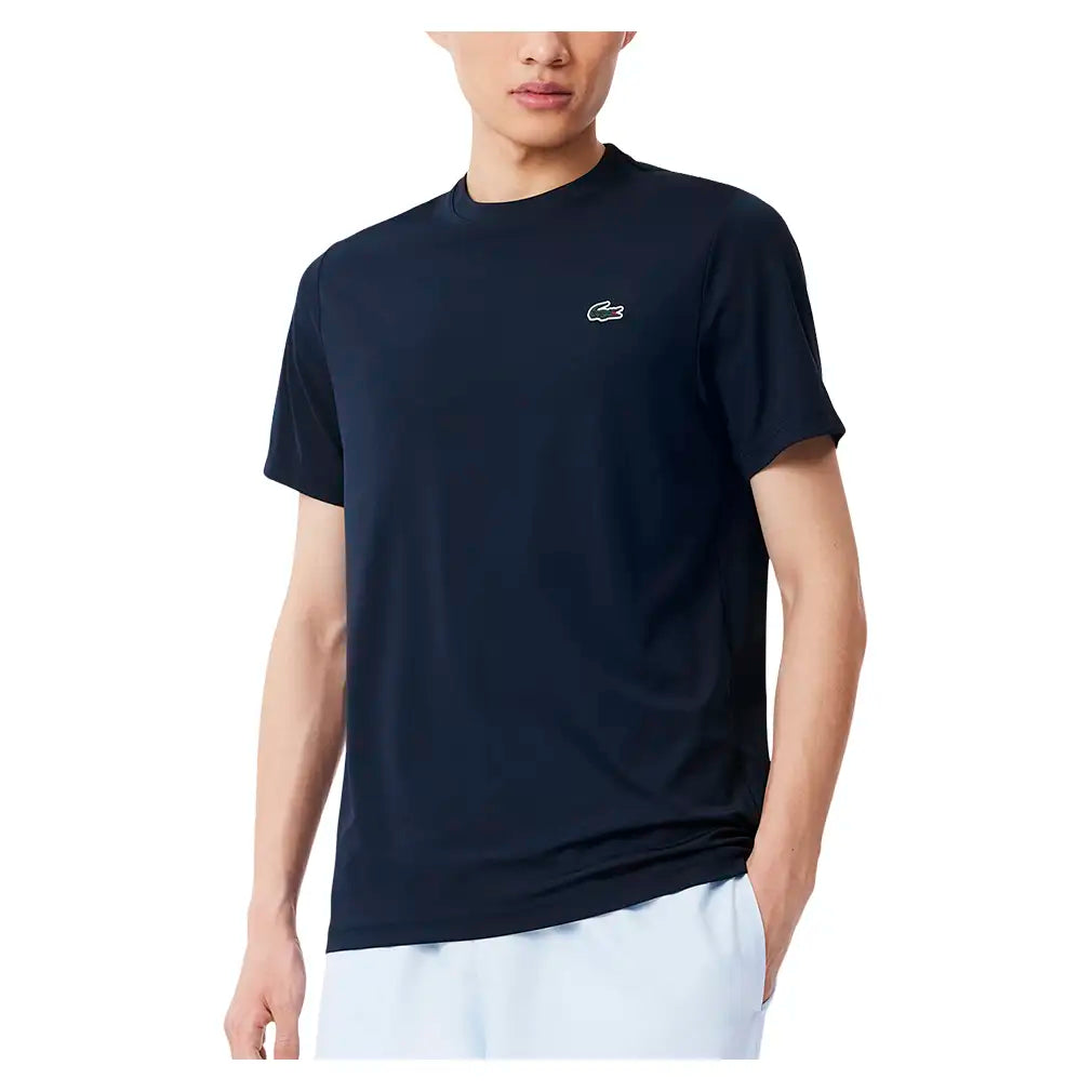Men's Core Performance Light Polyester Tennis T-Shirt-Apparel-Lacoste-TH8920-166-3-Tennis Express