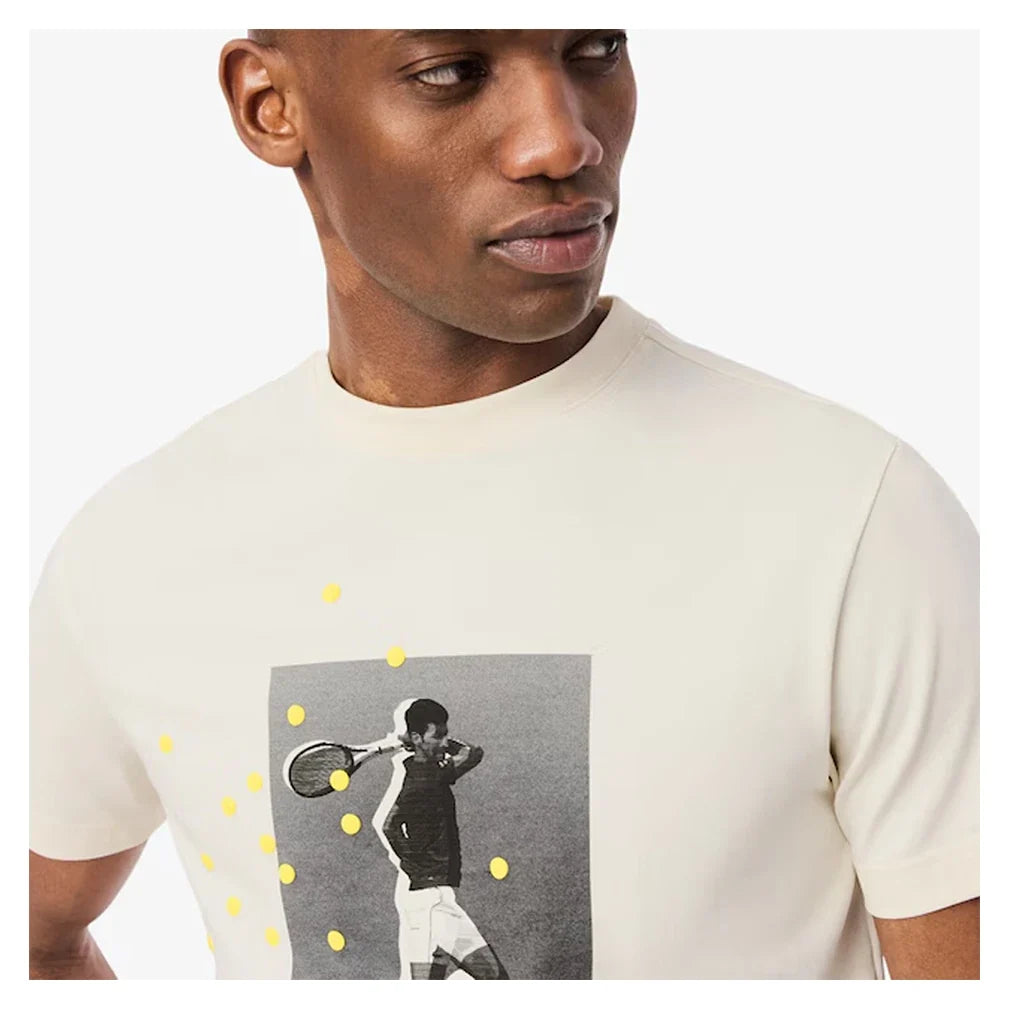 Men's Novak Djokovic Signature Tennis T-Shirt Lapland-Apparel-Lacoste-TH9957-XFJ-1-Tennis Express