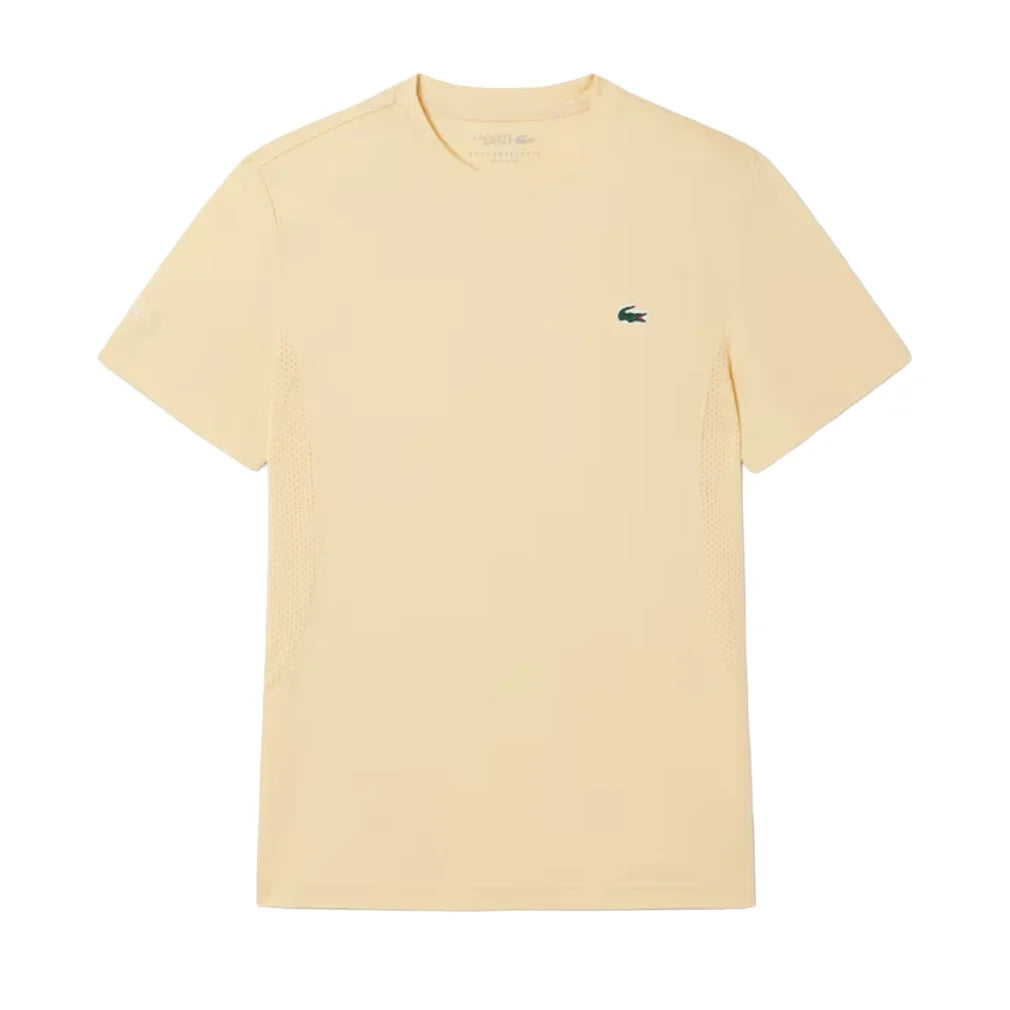 Men's Novak Djokovic Tennis T-Shirt Soya-Apparel-Lacoste-TH9973-ZCM-2-Tennis Express