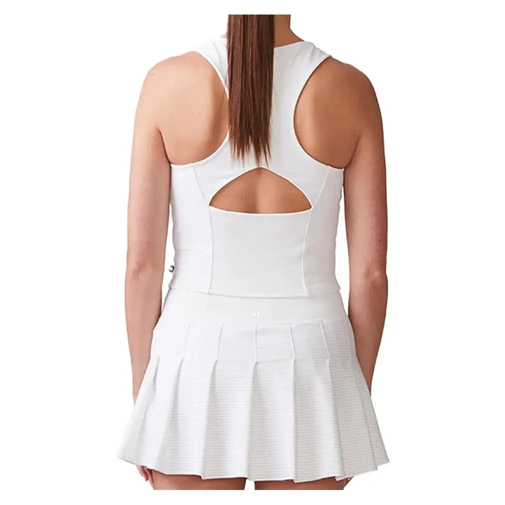 Women's Ottoman Knit Tennis Tank White-Apparel-Thrive Societe-TK4166345-WHTF25-3-Tennis Express