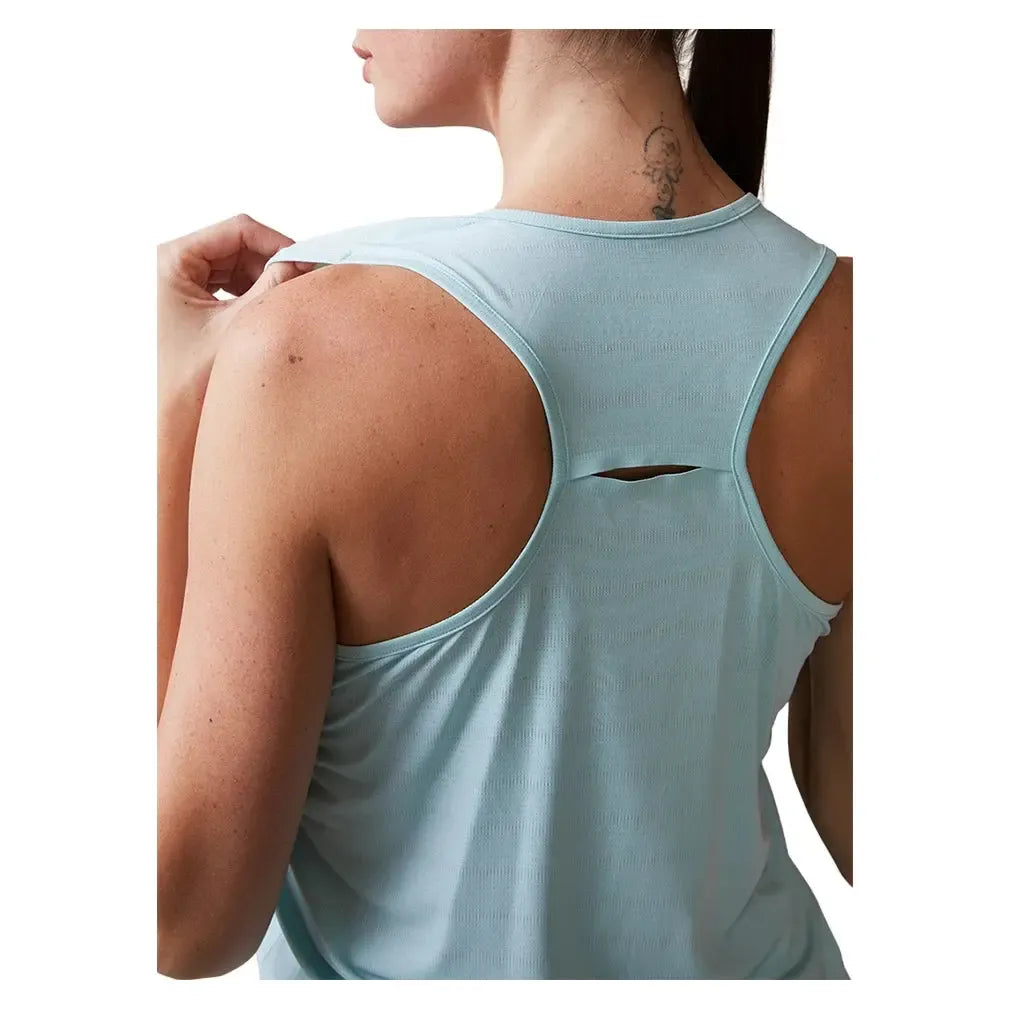 Women's UPF Performance Racer Tennis Tank Blue Frost-Apparel-Thrive Societe-TK4170543-BFF25-1-Tennis Express