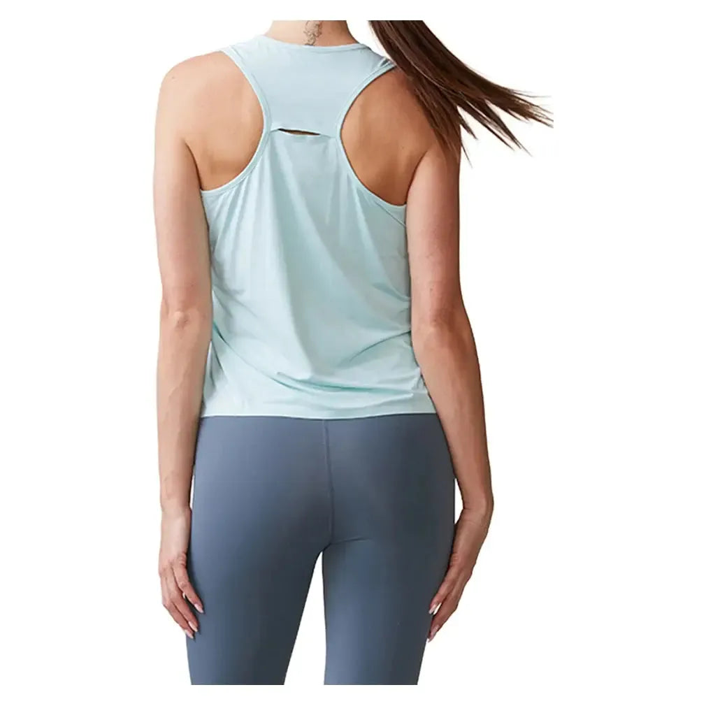 Women's UPF Performance Racer Tennis Tank Blue Frost-Apparel-Thrive Societe-TK4170543-BFF25-3-Tennis Express
