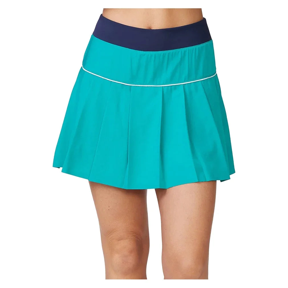 Women's Pleated Skort Spruce and Mood Indigo,Apparel,Thrive Societe,Spruce/Mood Indigo,XS,Tennis Express,TM7101063-SMI_1833752a-7d63-4841-a17c-7444cbdc828b