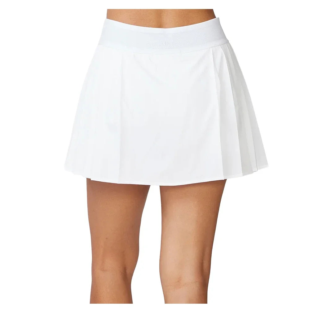 Women's Flat Front Pleated Tennis Skort White,Apparel,Thrive Societe,,,Tennis Express,TM7256063-W-3