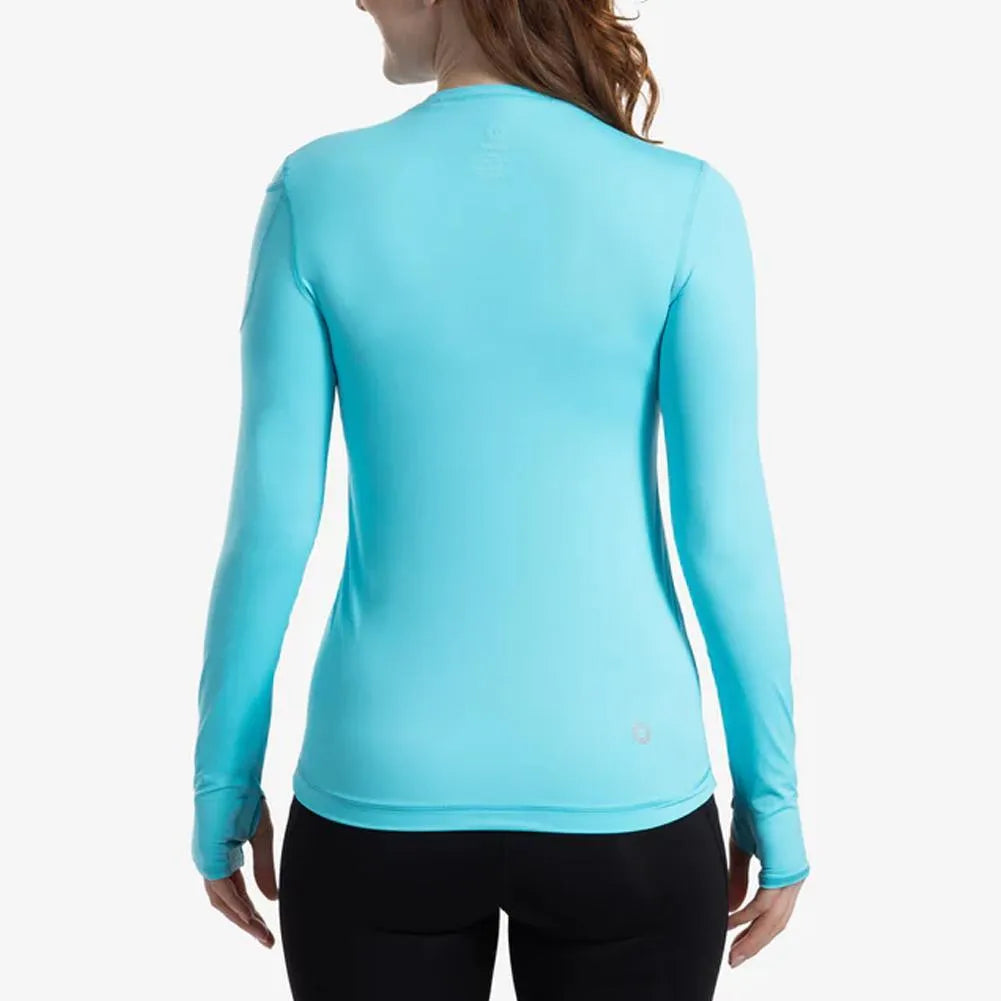 Women's 24/7 Long Sleeve Tennis Crew-Apparel-BloqUV-TQ-1-Tennis Express