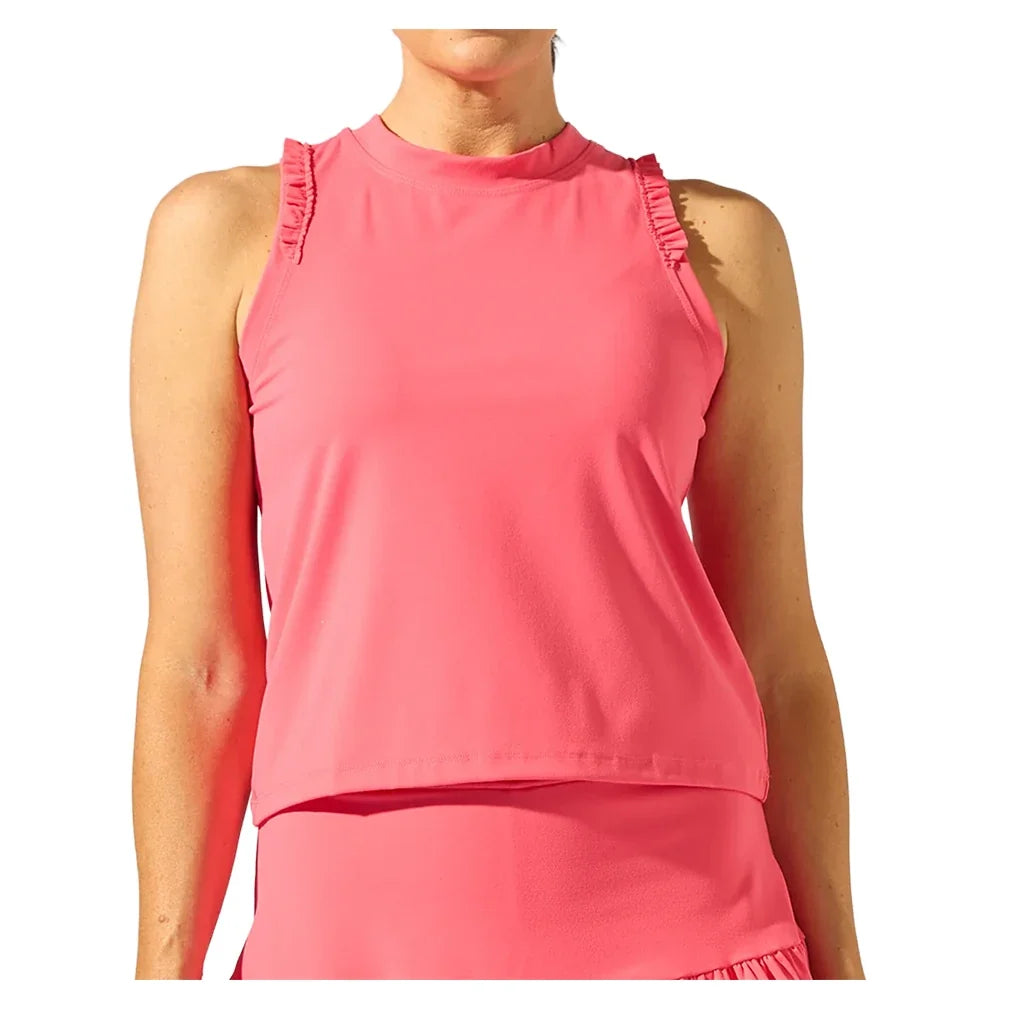 Women's Rally Tennis Tank Peachberry,Apparel,Bobbe,Peachberry,XS,Tennis Express,TRC-RT-1101_7752d671-332a-4afa-ab60-4ba8925acd0a