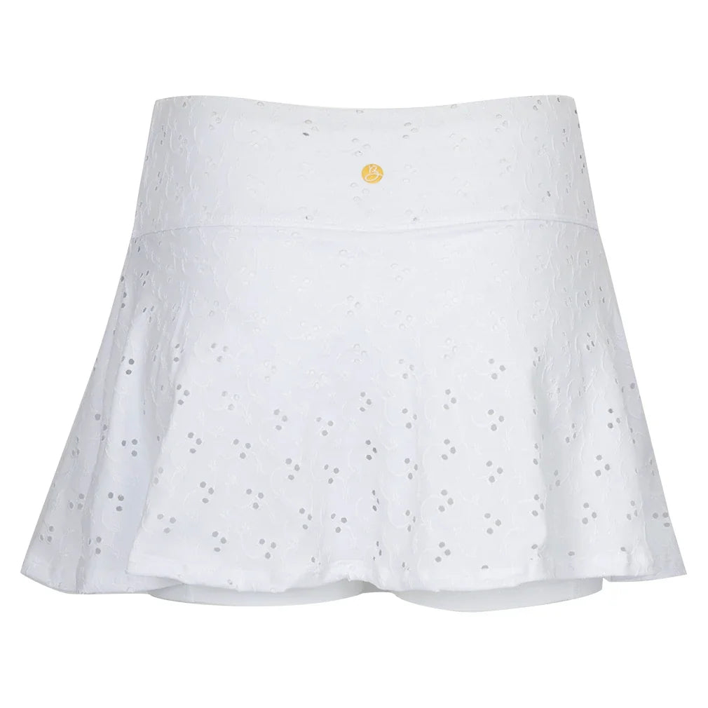 Women's Varsity Tennis Skort White-Apparel-Bobbe-TRC-VS-2001-1-Tennis Express