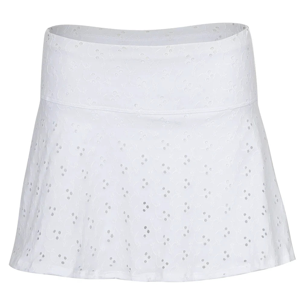Women's Varsity Tennis Skort White-Apparel-Bobbe-TRC-VS-2001-Tennis Express
