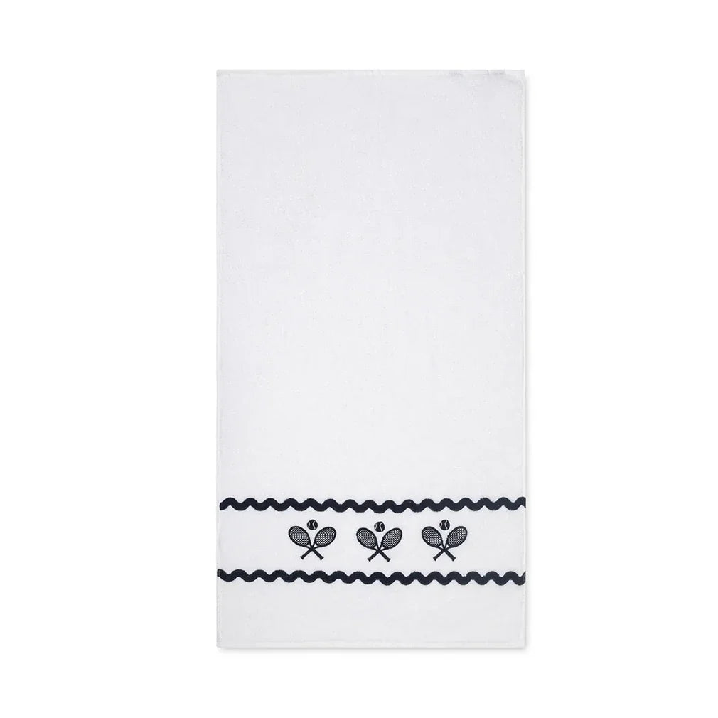 Swift Terry Towel w/ Scalloped Racquets-Accessories-Ame and Lulu-TTWL-1-Tennis Express