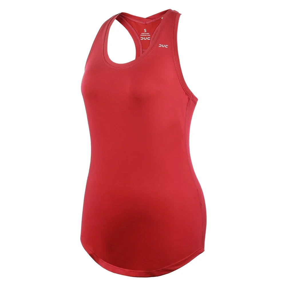Women's Hailey Racer Tennis Tank-Apparel-Duc-W2206-TEAM-Cardinal-610000Tennis Express
