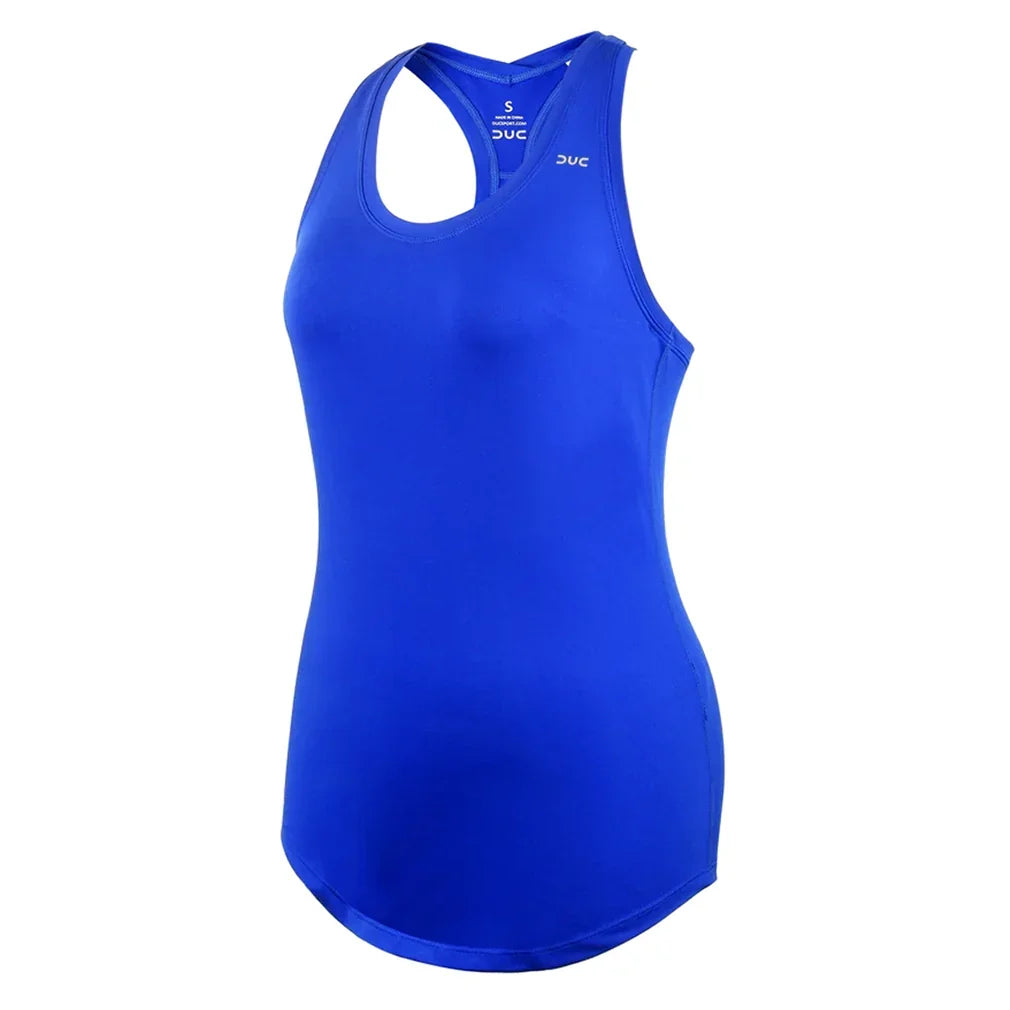 Women's Hailey Racer Tennis Tank-Apparel-Duc-W2206-TEAM-Royal-610009Tennis Express