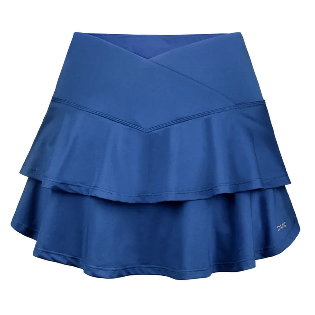 Women's Elevate Cross-Over Flounce Tennis Skort-Apparel-Duc-W2209-TEAM-Navy-610082Tennis Express
