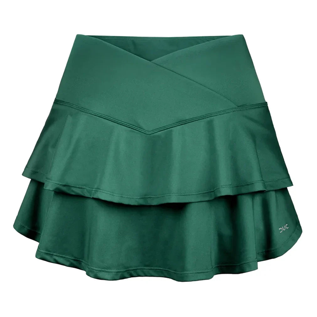 Women's Elevate Cross-Over Flounce Tennis Skort-Apparel-Duc-W2209-TEAM-green-610084Tennis Express