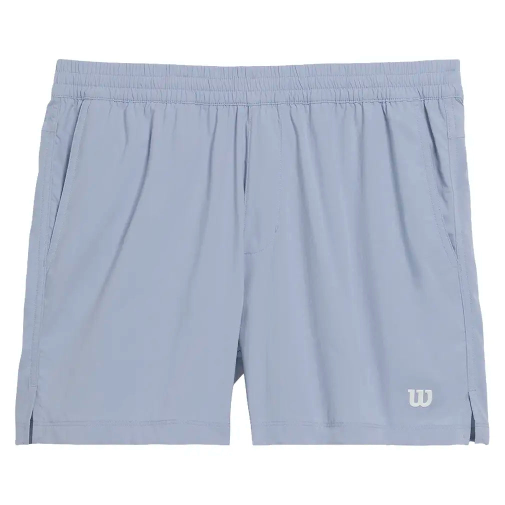 Men's Volley Unlined 6 Inch Tennis Short Blue Fog,Apparel,Wilson,Blue Fog,S,Tennis Express,WM00008411LBB-1