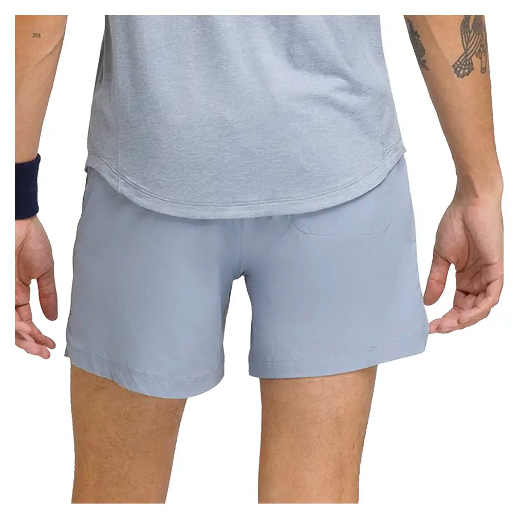 Men's Volley Unlined 6 Inch Tennis Short Blue Fog,Apparel,Wilson,,,Tennis Express,WM00008411LBB-4