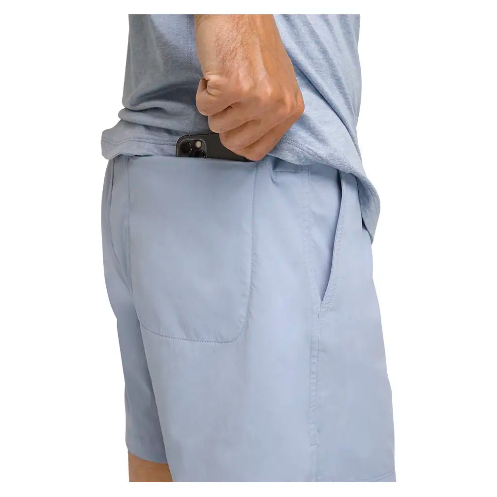 Men's Volley Unlined 6 Inch Tennis Short Blue Fog,Apparel,Wilson,,,Tennis Express,WM00008411LBB-7