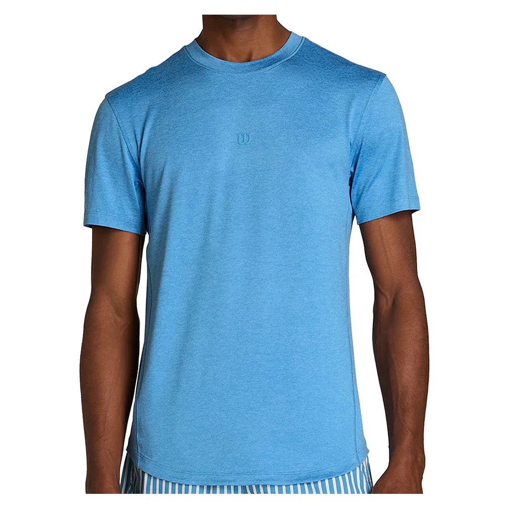 Men's Everyday Tennis Performance Tee Ally Blue,Apparel,Wilson,,,Tennis Express,WM00011U112001-2