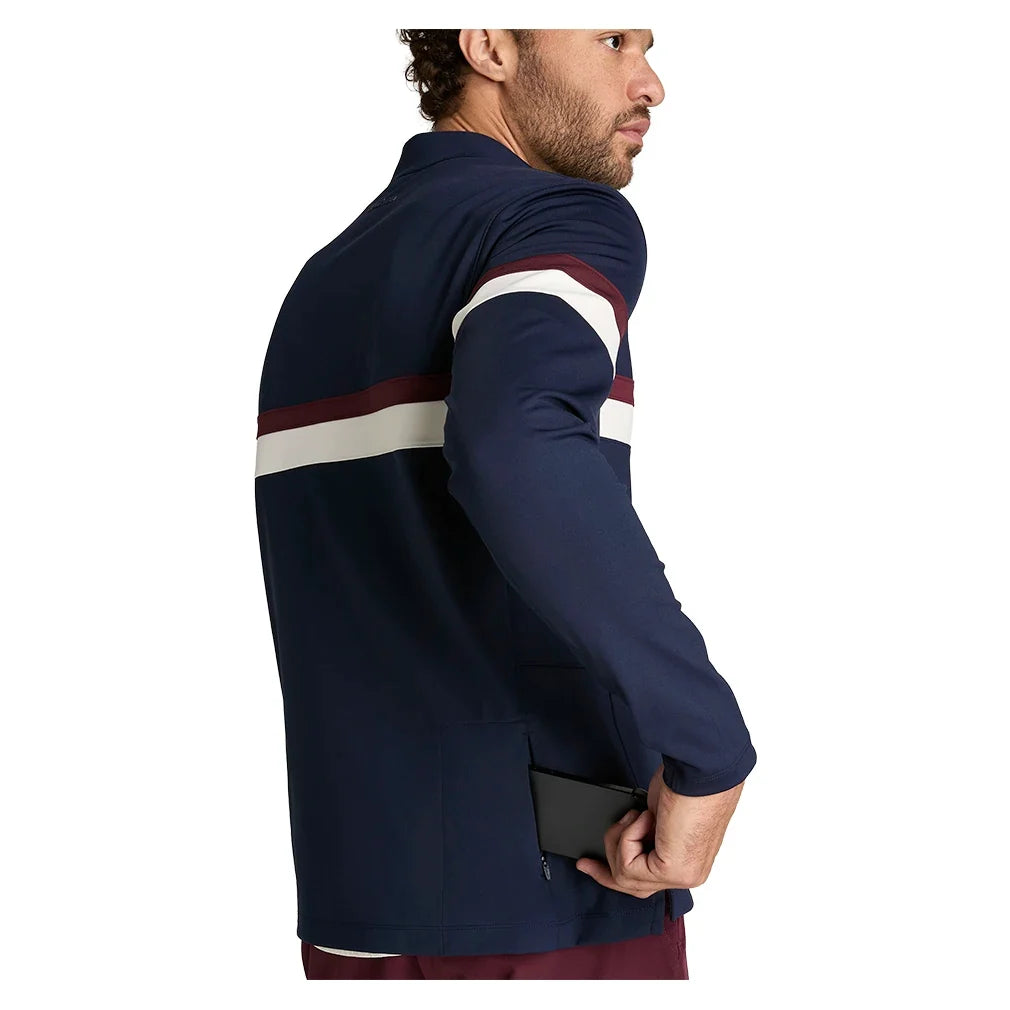 Men's Elevate Performance Half-Zip Tennis Top Classic Navy-Apparel-Wilson-, [current_file_name-Tennis Express