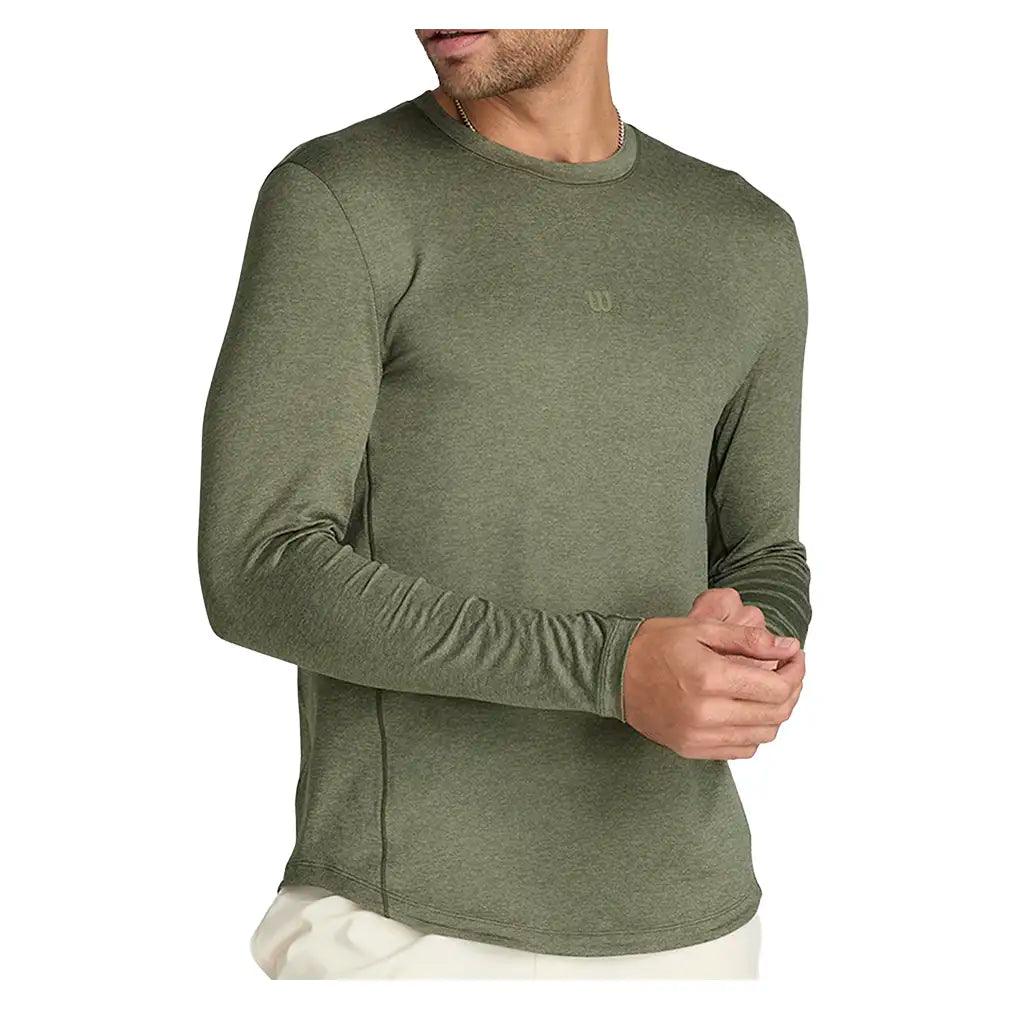 Men's Everyday Performance Long Sleeve Tennis Tee-Apparel-Wilson-WM00220-S26-g-3-Tennis Express