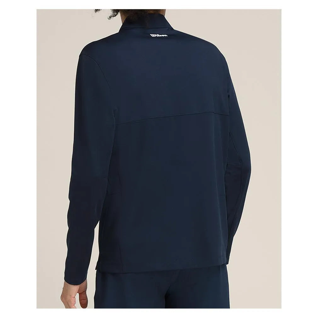 Men's Elevate Performance 1/2 Zip Long Sleeve-Apparel-Wilson-WM00298-B-n-4-Tennis Express